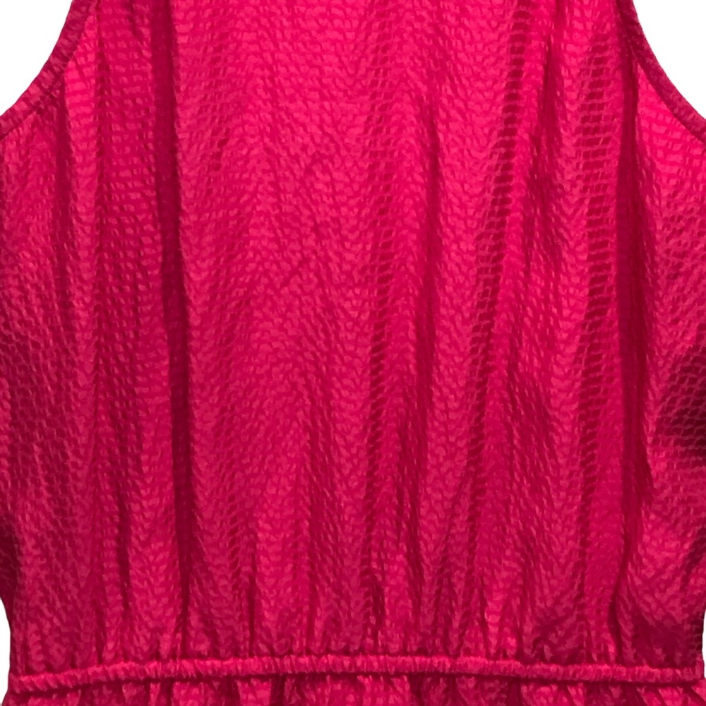 REBECCA TAYLOR new Silk Raspberry Fuchsia Cami Ruffle Dress Midi Sundress NWOT - Picture 8 of 16
